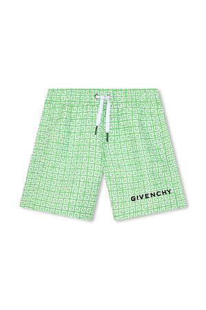 green  polyester swimsuit GIVENCHY KIDS | H3009568F